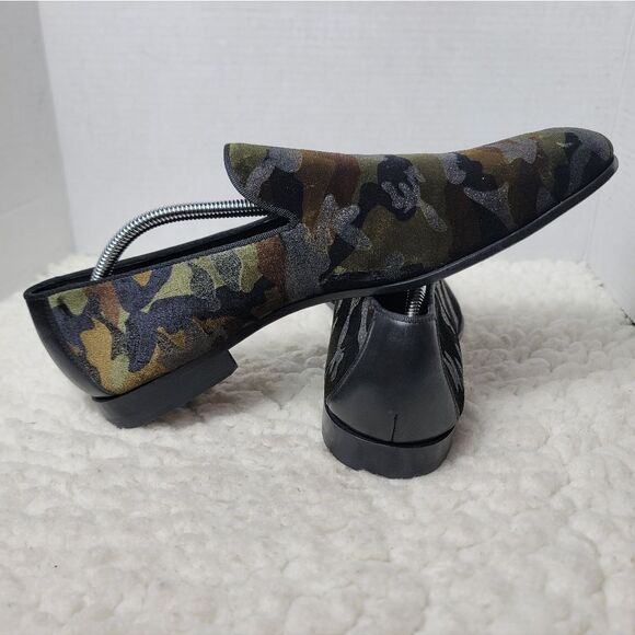 Magnanni Jareth Slip On Loafers 10.5 Men\'s  Green Camo Suede Dress Shoes Spain. main image 7